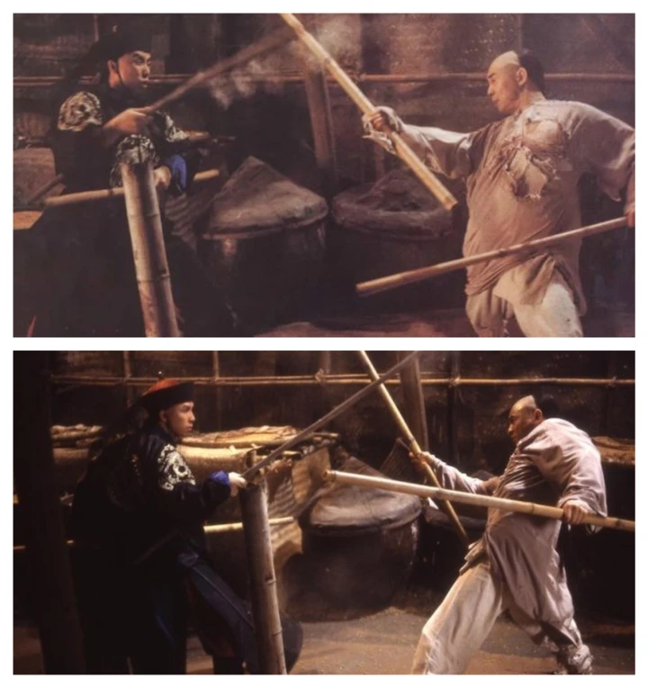 Cảnh giao đấu giữa Chân Tử Đan và Lý Liên Kiệt Cảnh giao đấu trong Hoàng Phi Hồng 2